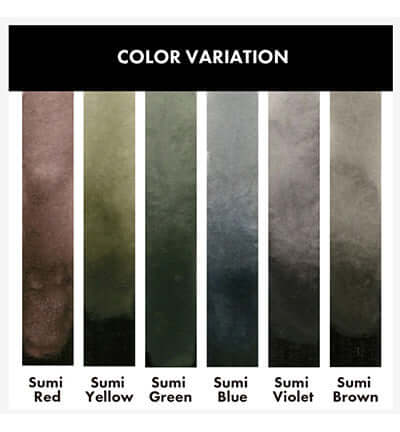 Gansai Tambi waterverf Sumi kleuren