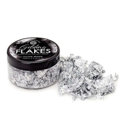 Cosmic Shimmer Gilding Flakes Silver Moon