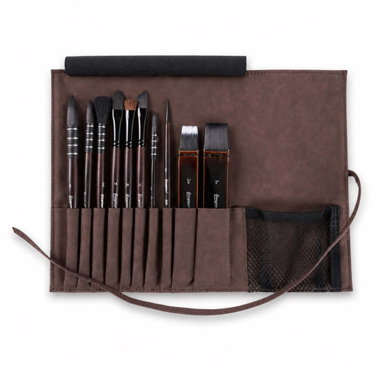 Giorgione Professionele Aquarel Penselen set 10-delig met Luxe Etui