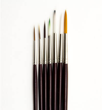 Hobby Crafting Fun Artist Brush Set – 7x Liner Penselen