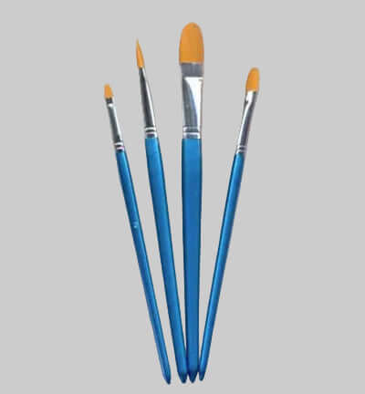 Hobby & Crafting Fun Artist Brush Set Filbert – 4-delige kattentong penselen set