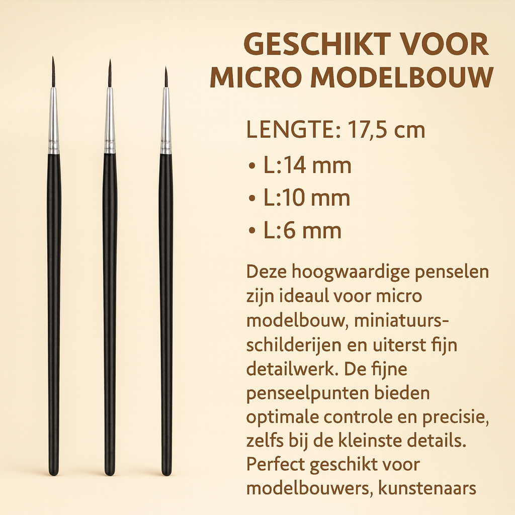 fijne penseelpunten