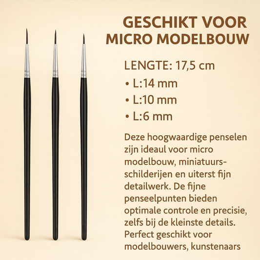 fijne penseelpunten