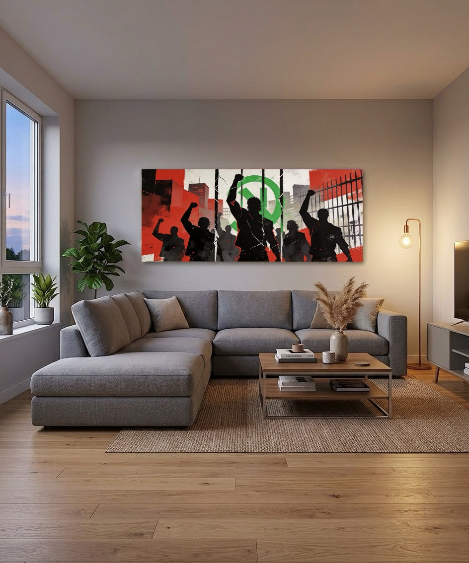 Canvas Schilderij They don’t care about us