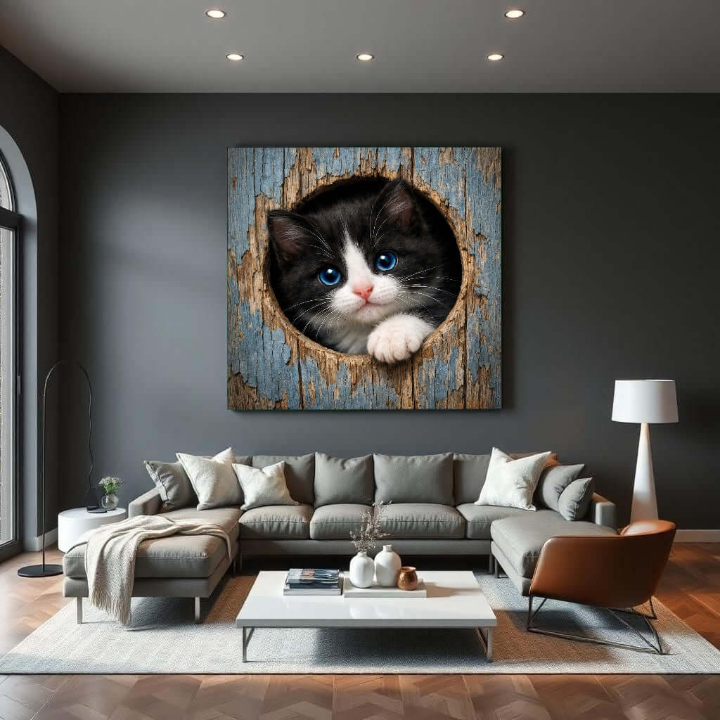Canvas Painting Child with Big Hat