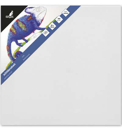 Kangaro schildersdoek 30 x 30 cm – 100% katoen, 3 lagen gesso