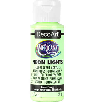 decoart americana Neon Lights Green Energy