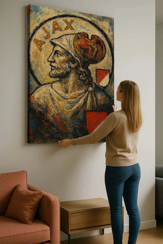 Old AJAX Abstract - Online Schilderij - Canvas Schilderij