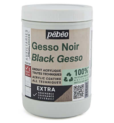 Pébéo Black Gesso – Zwarte Gesso Primer 945ml
