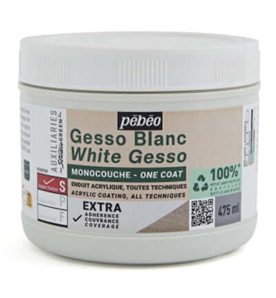 Pébéo One Coat White Gesso – Witte Gesso Primer