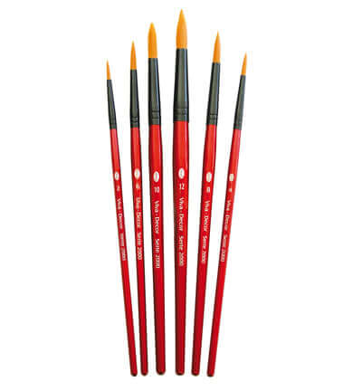 Penselen Rond – ViVa Decor – Set van 6