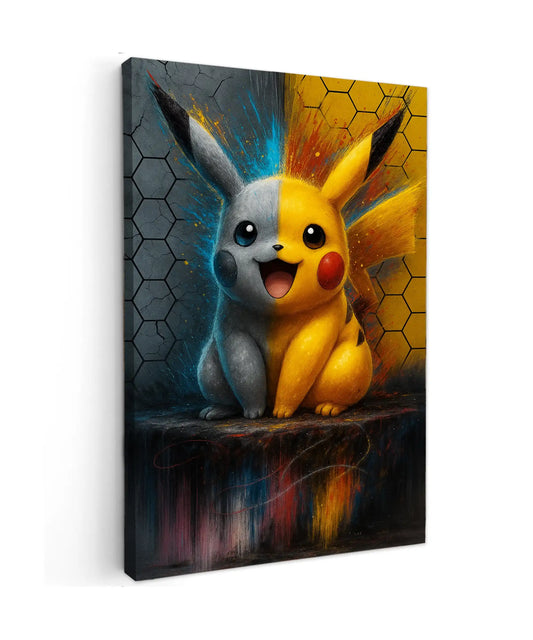 Pikachu Light and Shadow canvas schilderij