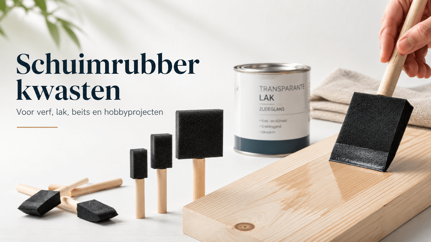 Schuimrubber Kwasten