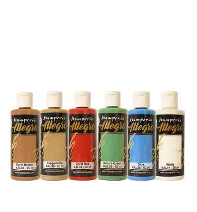 Stamperia Allegro Silent Night acrylverfset met 6 kleuren van 60 ml KALKIT75