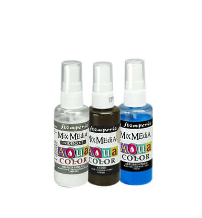 Stamperia Aquacolor Silent Night set met 3 transparante kleuren KAQXSN