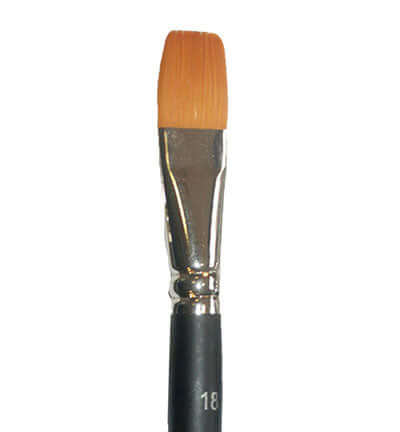 Stamperia Flat Point Brush maat 18 plat penseel 19 mm KR32/S
