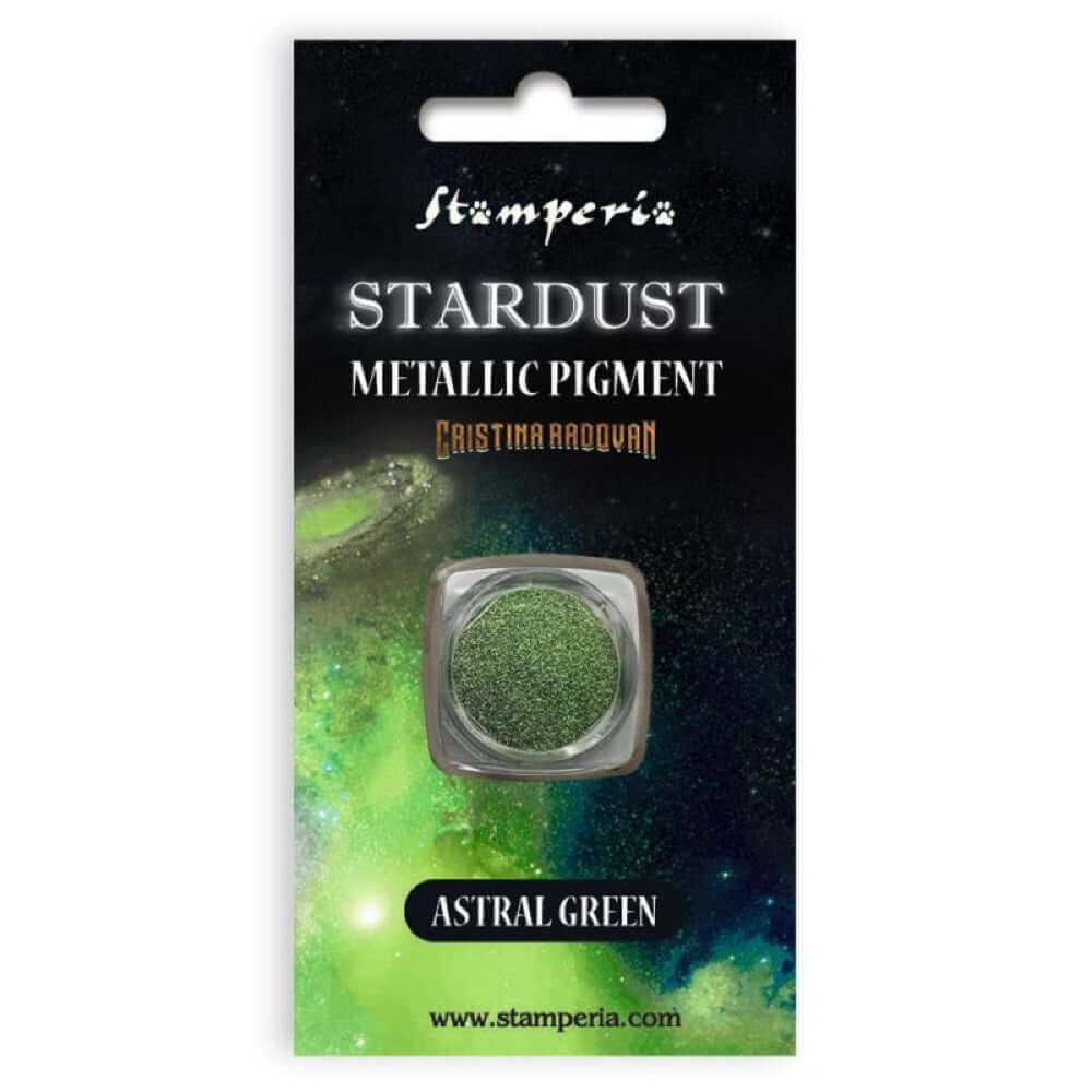 Stamperia Stardust Pigment Astral Green groen