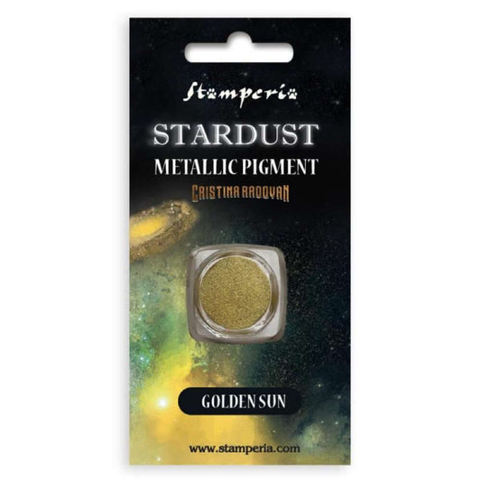 Stamperia Stardust Pigment Golden Sun goud
