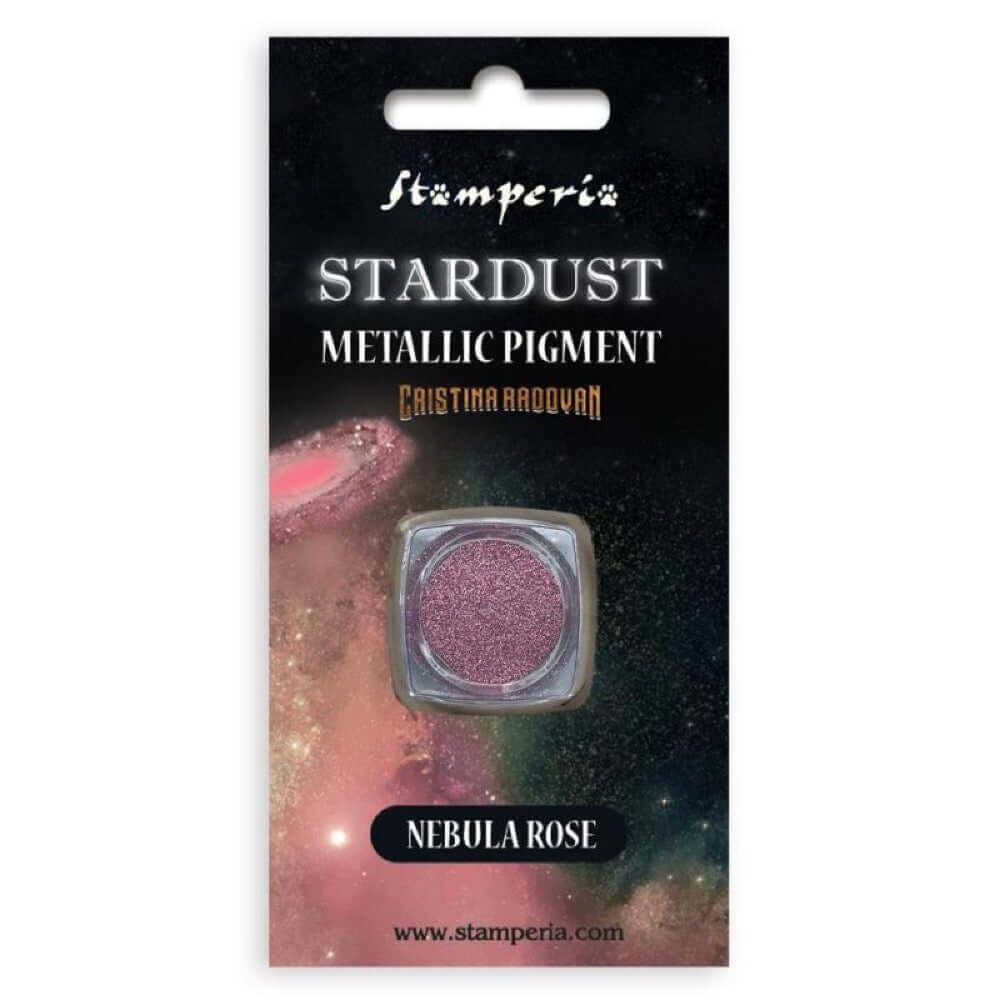 Stamperia Stardust Pigment Nebula Rose roze