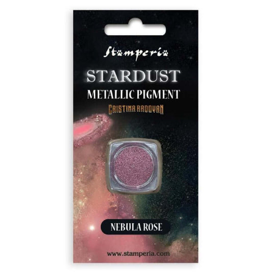 Stamperia Stardust Pigment Nebula Rose roze