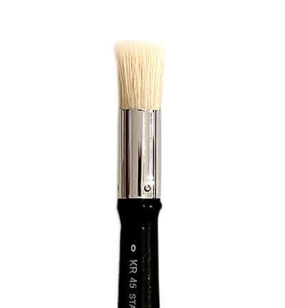 Stamperia Stencil Brush maat 00 rond sjabloneerpenseel 14 mm KR45