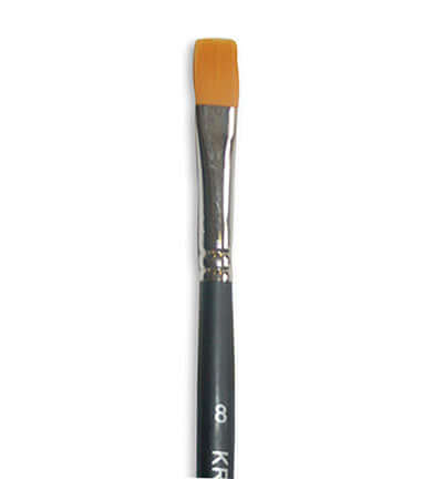 Stamperia Flat Point Brush Maat 8 – Platte Synthetische Penseel