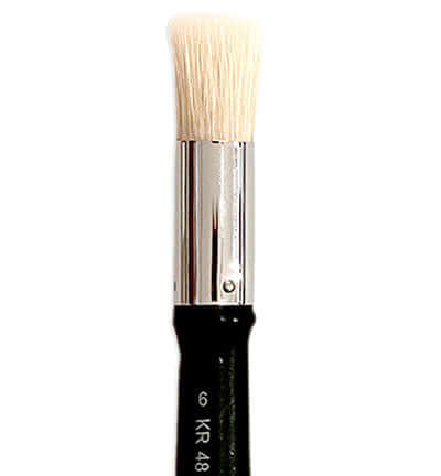 Stamperia Stencil Brush Size 06 – Sjabloonkwast voor Mixed Media & Stenciltechnieken