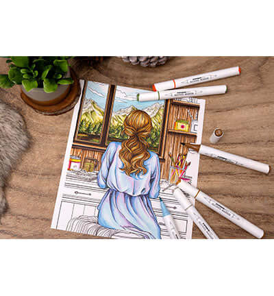 Studio Light Alcohol Markers Desert – 6 dubbelzijdige markers