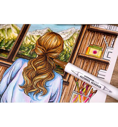 StudioLight alcohol marker papier A4 120 g/m² met 50 vellen SL-CO-PP403