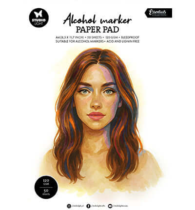 StudioLight alcohol marker papier A4 120 g/m² met 50 vellen SL-CO-PP403