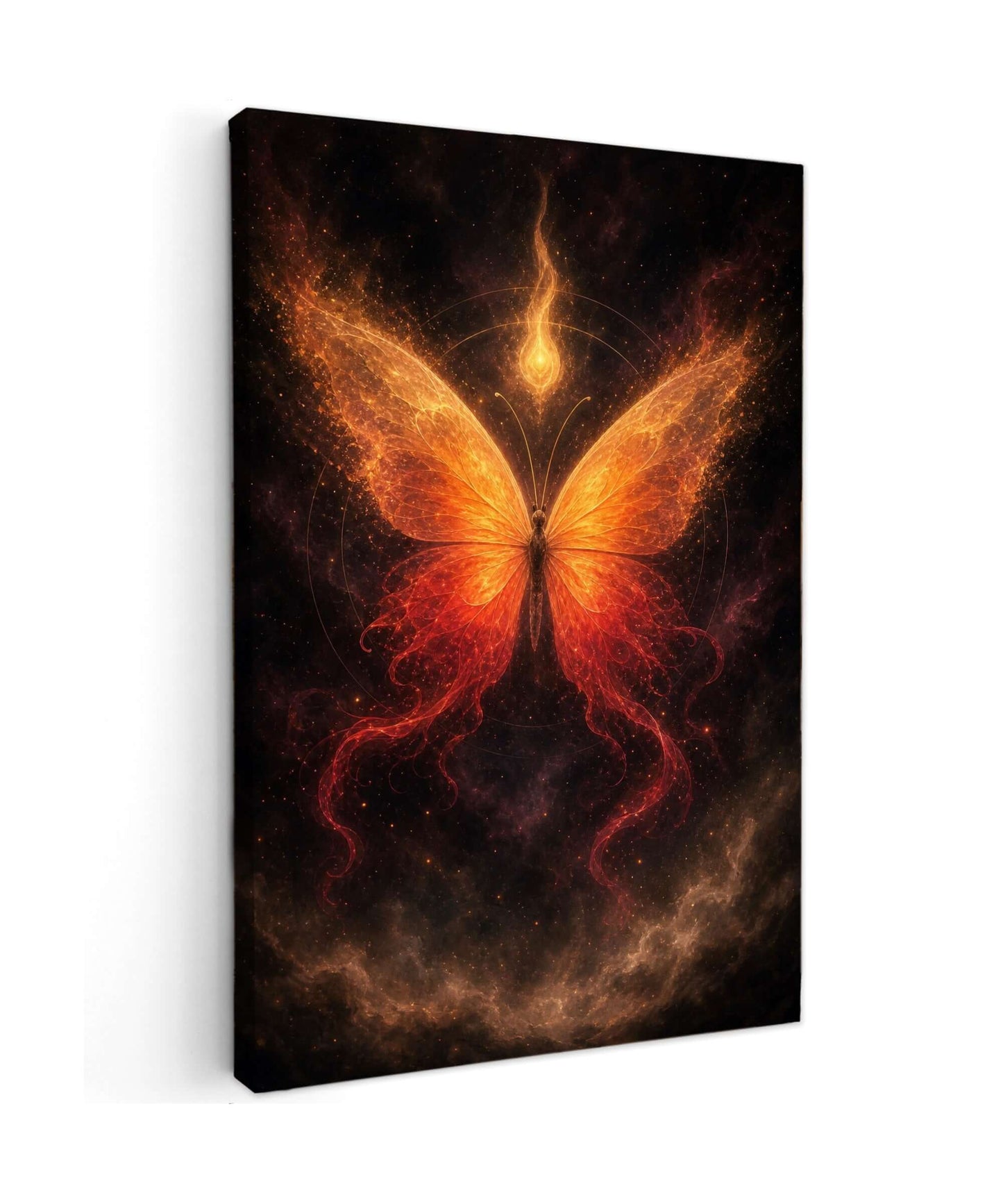 Vuurvlinder Canvas Schilderij