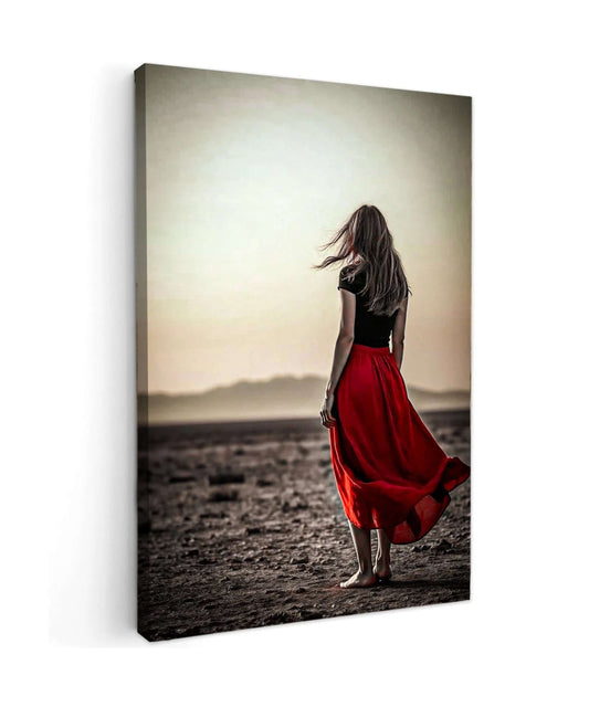 Crimson Solitude - Online Schilderij - Canvas Schilderij