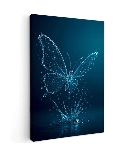 Water Butterfly - Online Schilderij - Canvas Schilderij