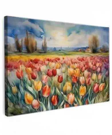 Tulip Field Dreams - Online Schilderij - Canvas Schilderij