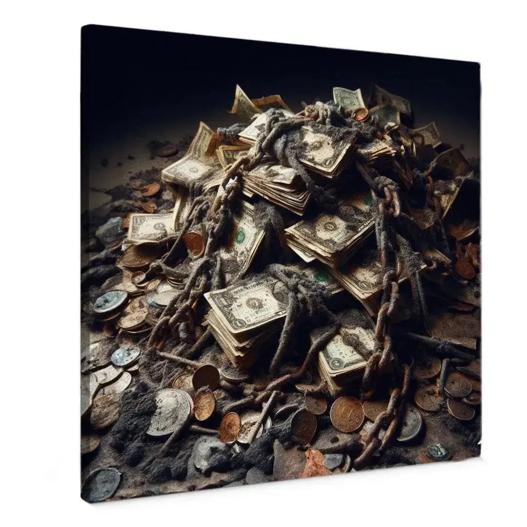 Dirty Money - Online Schilderij - Canvas Schilderij