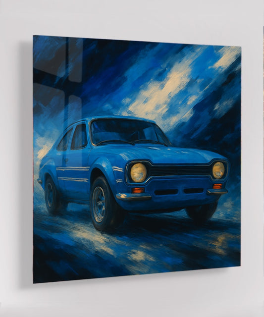 Escort Bleu Memories - Online Schilderij - Glas Schilderij