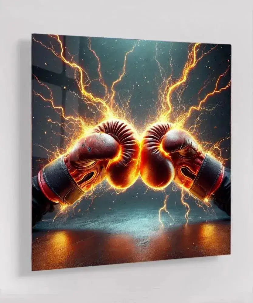 Knockout Blow - Online Schilderij - Glas Schilderij