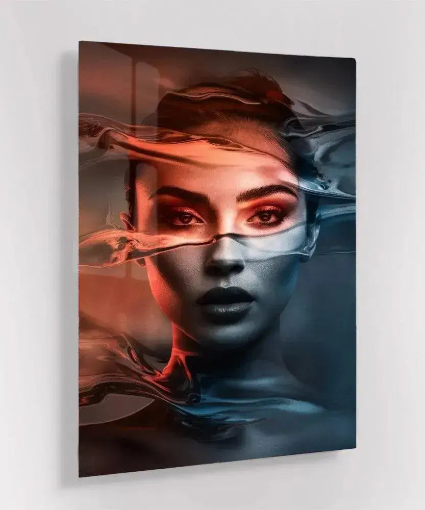 Ethereal Portrait - Online Schilderij - Glas Schilderij