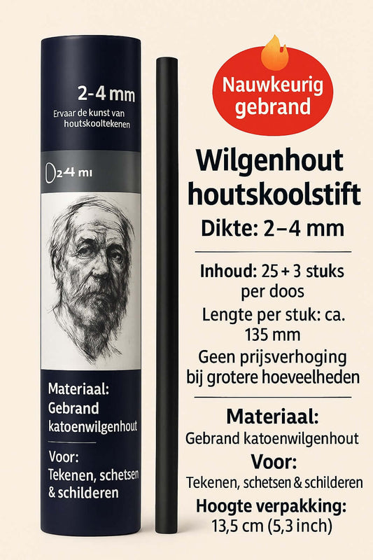 houtskoolstift 2-4 mm