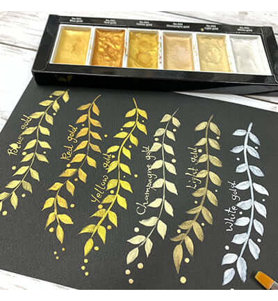 kuretake gansai tambi starry colors leaf