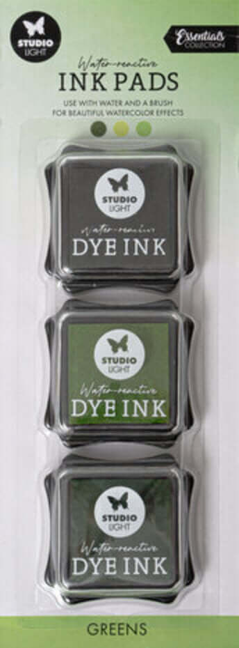 Studio Light Essentials Water-Reactive Ink Pads – Professionele Waterbasis Ink Pads voor Creatieve Toepassingen
